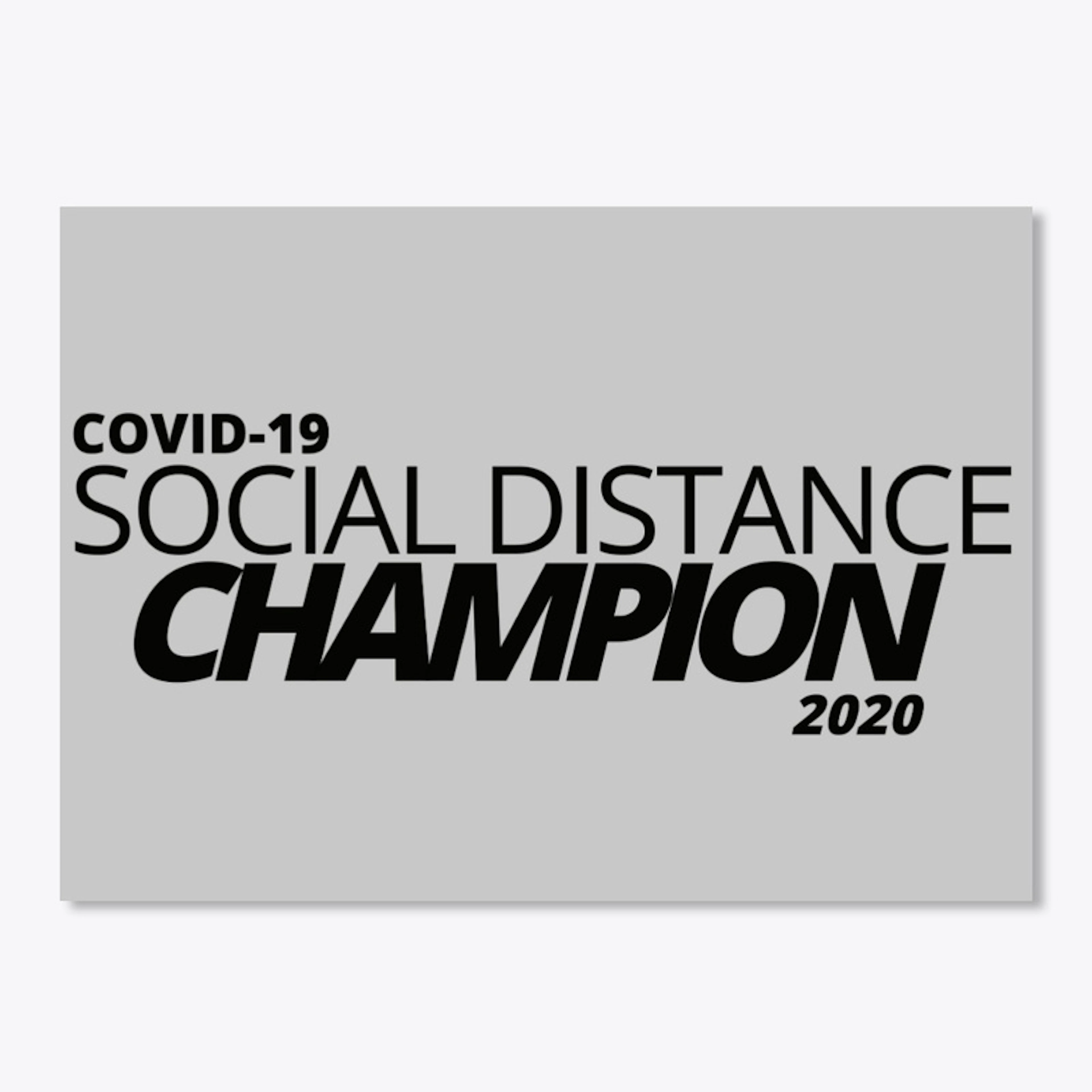 Team Maine -  Social Distance (Blk Ink) 